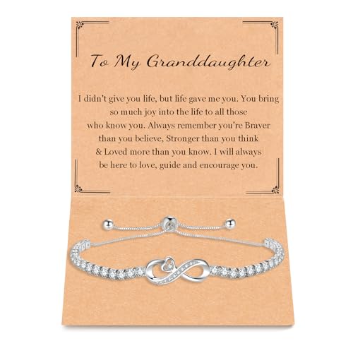 Image of Gift for Best Friends Mom Daughter Girlfriend Wife Grandma Sister Bestie, Infinity Love Heart Bracelets for Birthday Christmas Valentins's Day Mother's Day Jewelry Gifts Adjustable