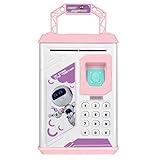 Lefree Mini ATM Electronic Coin Bank,Smart Electronic Piggy Bank, Safe with Password Mini ATM Bank,Mini ATM Electronic Coin Bank Box for Children