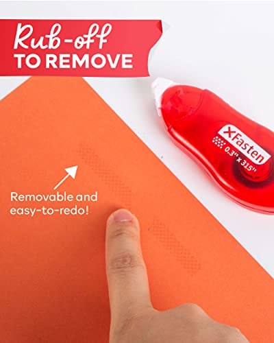 Xfasten Japan Dots Scrapbook Tape Glue Roller Runner, 8Mm X 26Ft 4-Pack Double Sided Tape Roller, Dot Applicator For Scrapbook Album Kit, Removable #TOP2