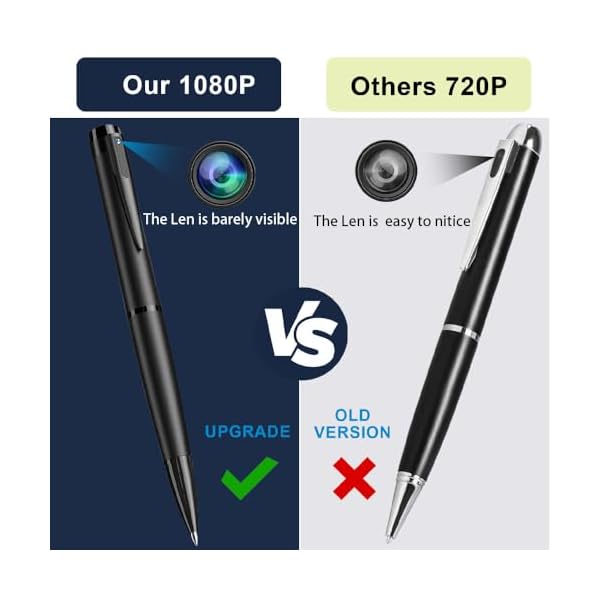 GHYREX 64GB Hidden Camera Spy Camera, Pen Camera with FHD 1080P, Nanny Cam Hidden Camera, Body Camera for Home Security or Classroom Learning 【2023 Upgraded Version】 - Image 4