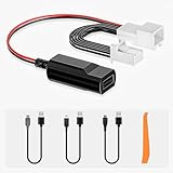 Jeledeor Dashcam Power Adapter for 10-pin Type B for Toyota Tacoma Subaru Forester Lexus Models & More.DVR Camera Radar Adapter,Connects to Lane Assist Port