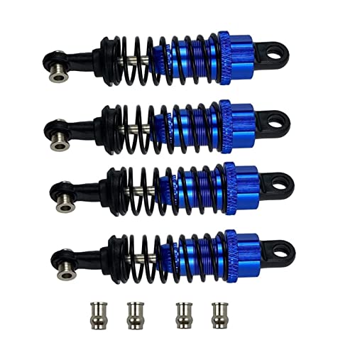 Aluminum 1/10 RC Oil Filled Shocks for Tamiya TT02 TT01 Shocks Damper M05 TA05 On Road Tamiya Rc Car Front Rear Shocks Hops Up Upgrade Parts(Blue)