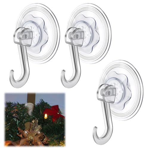 HekouJiub Wreath Suction Cups for Glass Door, 3 Pcs...