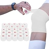 Cramer Eco-Flex Self-Stick Stretch Tape, Cohesive Tape, Flexible Elastic Sports Tape, Athletic Training Supplies, Easy Tear Self-Adherent Bandage Wrap, Bulk Cases, 6 Yard Rolls, Compression Tape