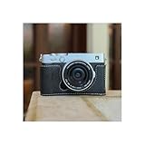 X-E5 ボディ 専用ボトム PUレザーケース 保護 ハウジングケース カバー 人気 (ブラック)