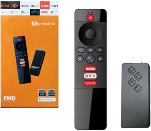TV Stick Android 8K 8GB RAM 128GB ROM Mando Control Voz HDMI Stre...