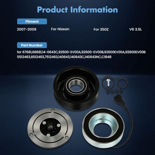 Image of ECCPP AC Clutch 2007-2009 for Nissan 350Z 3.5L
