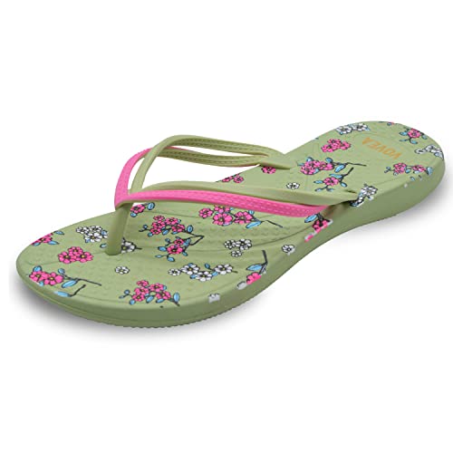 Image of VOVEA Flip Flops For Women Non-Slip Bathroom Shower Shoes Cushion foam Indoor and Outdoor Sandals