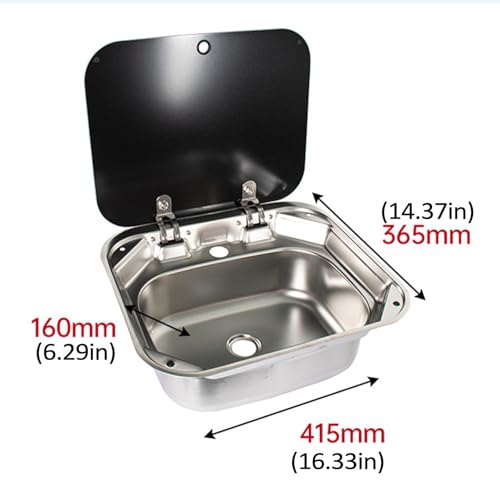 Évier pliable en acier inoxydable durable : l'accessoire compact pour caravane - 6