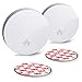 Produktbild SEBSON Rauchmelder 2er Set, 10 Jahres Batterie, Magnethalterung, VDs 3131 geprüft, DIN EN 14604, Q-Zertifiziert, Feuermelder GS546 flach Ø114 x 24mm