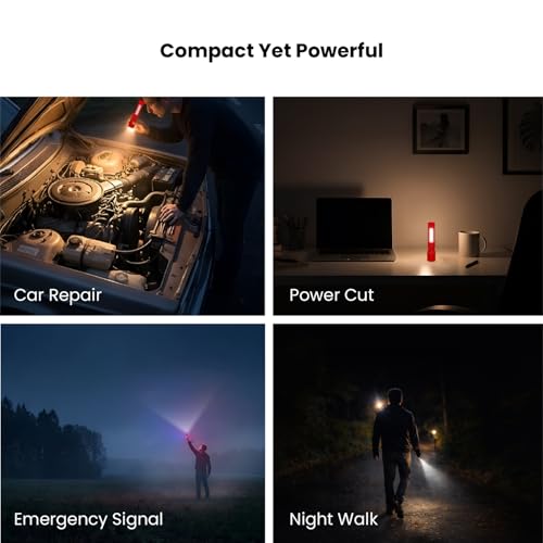 Image of wipro Zoom Pro Multi-Functional LED Pocket Torch | 3 Torch Mode, 1 Lantern Mode | 1200mAh Battery with Upto 6 Hours Back up | Pack of 4