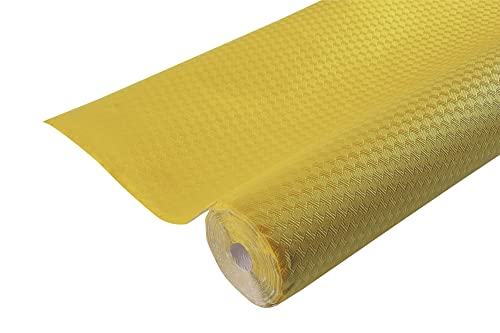 Pro Nappe - Ref R802020I - engångsduk av präglat papper - unik, estetisk och djup prägling - rulle med längd 20 m x bredd 1,20 m - gul färg - tillverkad i Frankrike