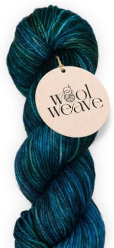 Woolweave Worsted Weight Yarn for Knitting & Crocheting, Hand Dyed, 180yd