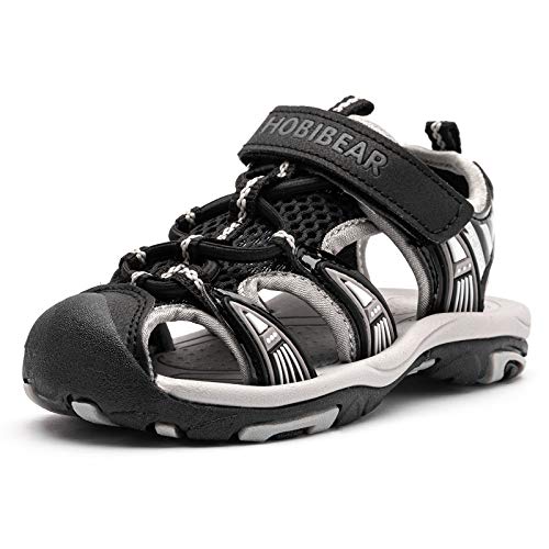 Image of BODATU Boys' and Girls' Summer Outdoor Beach Sports Closed-Toe Sandals