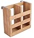 Lawei Bamboo Dish Drying Rack with Utensil Holder - Collapsible Dish Drainer Foldable Dish Rack Bamboo Plate Rack for Plates, Cups, Mugs, Utensil, Flatwares