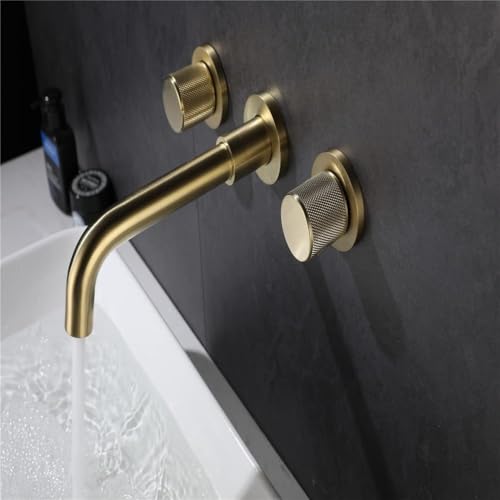 Robinet mitigeur à 3 trous mural de luxe avec valve chaude et froide - 4