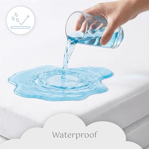Protège-matelas imperméable 90x190 cm lot de 2 pour lit simple alèse
