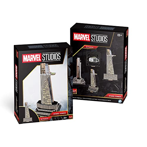 Marvel Studios: Stark Tower 3D Puzzle, Gray, 25.3 x 27.1 x 49 cm - Image 3