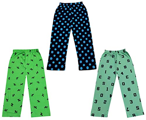Image of KAYU Kid's Boy's and Girl's Printed Cotton Regular Fit /Track Pant |Pyjama [Pack of 3]