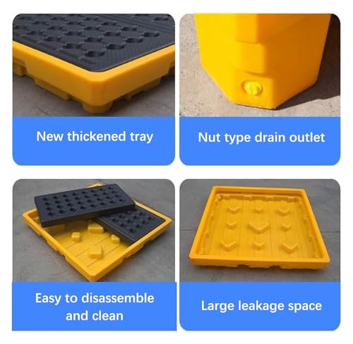 Plate-forme de confinement de déversement avec sortie de drainage - 4