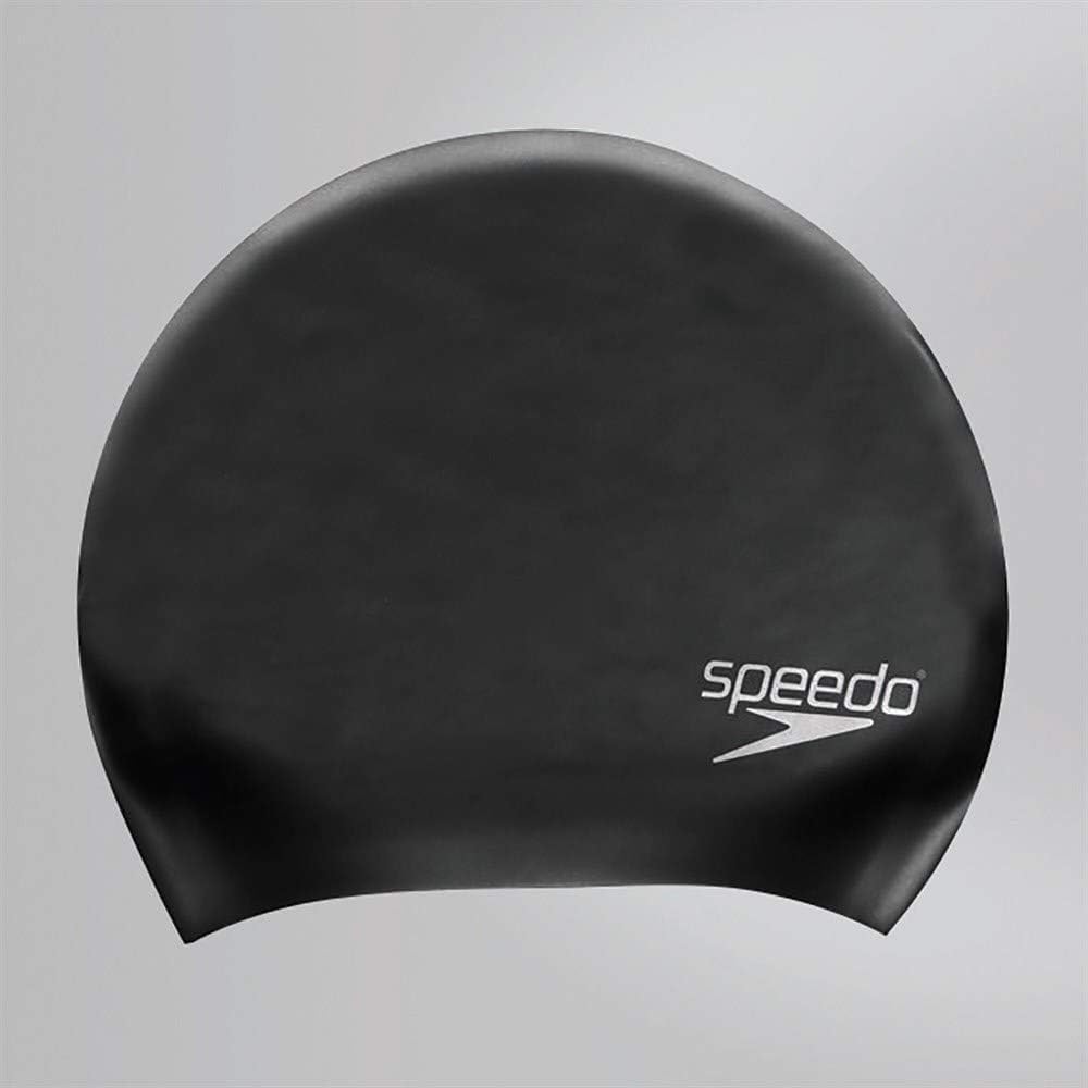 Speedo Unisex Badekappe für Lange Haare | Badekappe | Ziepfrei | Einfaches Aufsetzen Black One Size