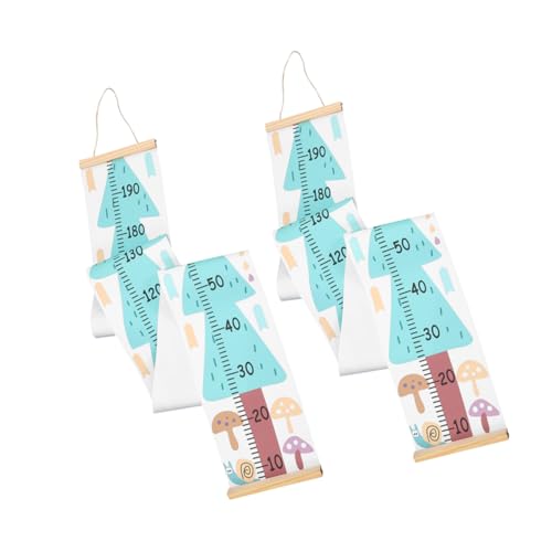 YARNOW 2pcs Growth Chart Ruler Minimalist Height Measurement Wall Decor for Nursery Playroom Artistic Height Tracker for Boys Christmas Tree Design
