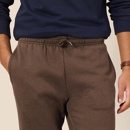 Image of Amazon Essentials Men's Relaxed Fit Fleece Joggers Sweatpants with Drawstring Waist, Tapered Leg, Ribbed Cuffs, Brushed Interior