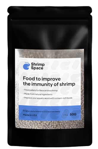 Shrimp Food Pellets Aquarium Shrimp Food, Freshwater Shrimp Supplies, Neocaridina Shrimp Food Pellets 1.75 oz (50 g) (Protein)