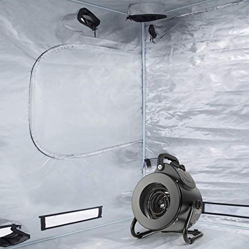 Ipower Electric Heater Fan For Greenhouse, Grow Tent, Workplace, Overheat Protection, Fast Heating, Black #TOP6