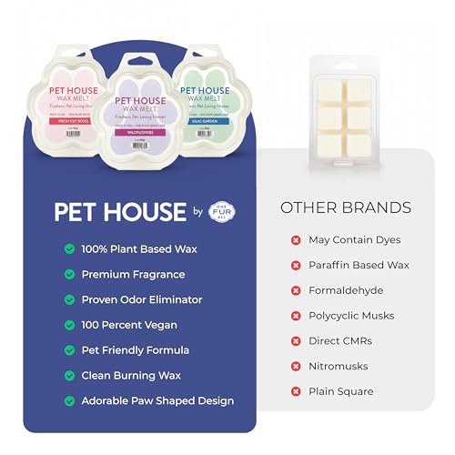 Image of Pet House Wild Blueberries Summer Scented Wax Melts - Long-Lasting Plant Based /Soy Wax Melts for Pet Odor Pack of 2