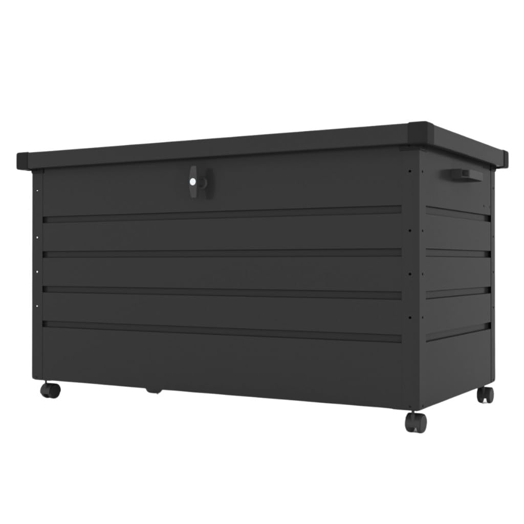 Amazon.co.jp: 屋外収納庫 大型 350L 耐荷重150kg 防錆鋼板製 ブラック