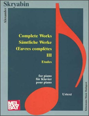 Skrjabin Etudes recueil de partitions avec doigtés pour piano