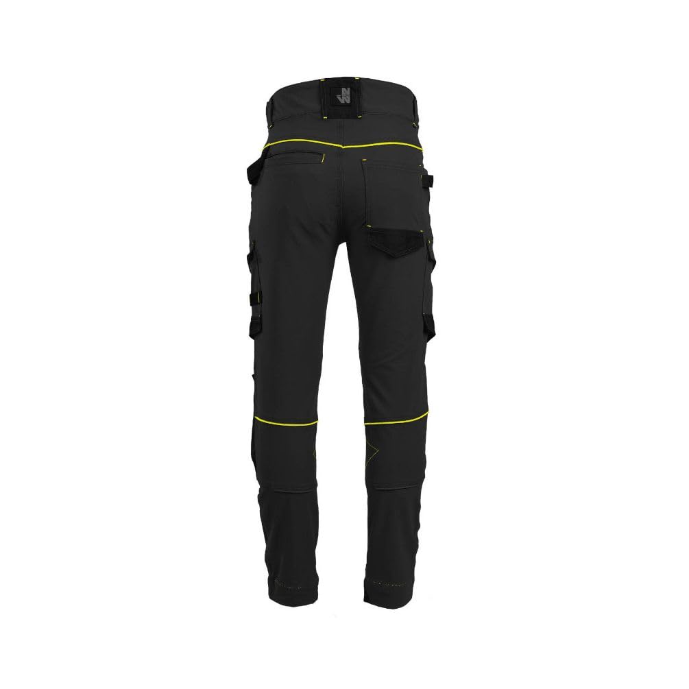 Pantalon - NORTH WAYS - Sacha Noir/Jaune fluo 1388 T.46
