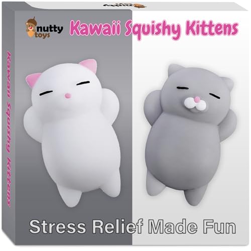 Nutty Toys Squishy Cat Set - 2