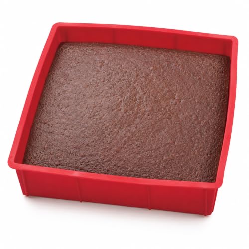 Mrs. Anderson's Baking Silicone 9-Inch Square Cake Pan, Bpa Free, Non-Stick European-Grade Silicone, 9 X 9-Inches