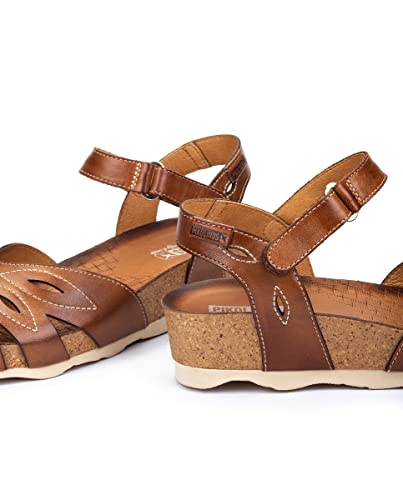 PIKOLINOS Semi-Closed Shoes Leather Mahon for Woman Brandy4