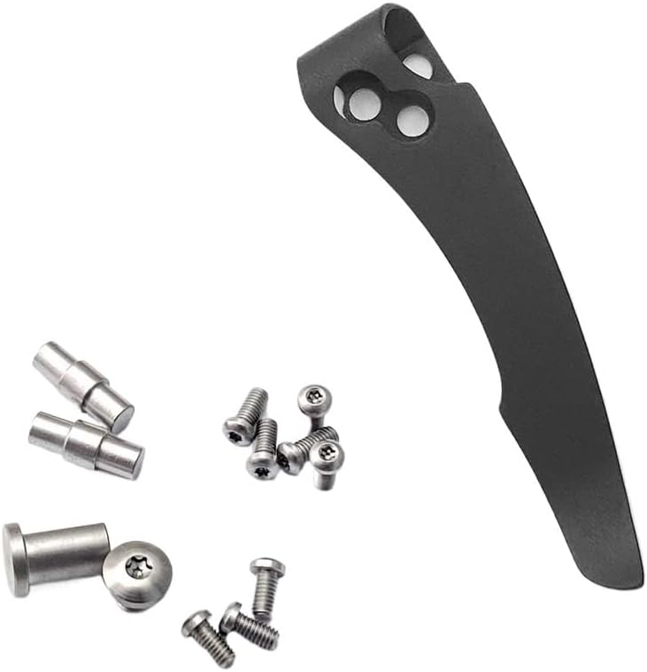 Titanium Pocket Clip with Stainless Screw Fit for Recon 1 Old Version DIY Making Replacement Accessory