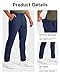 SNOWTEN Mens Business Casual Pants, Classic Fit Stretch Trousers for Men, Golf Pants 34