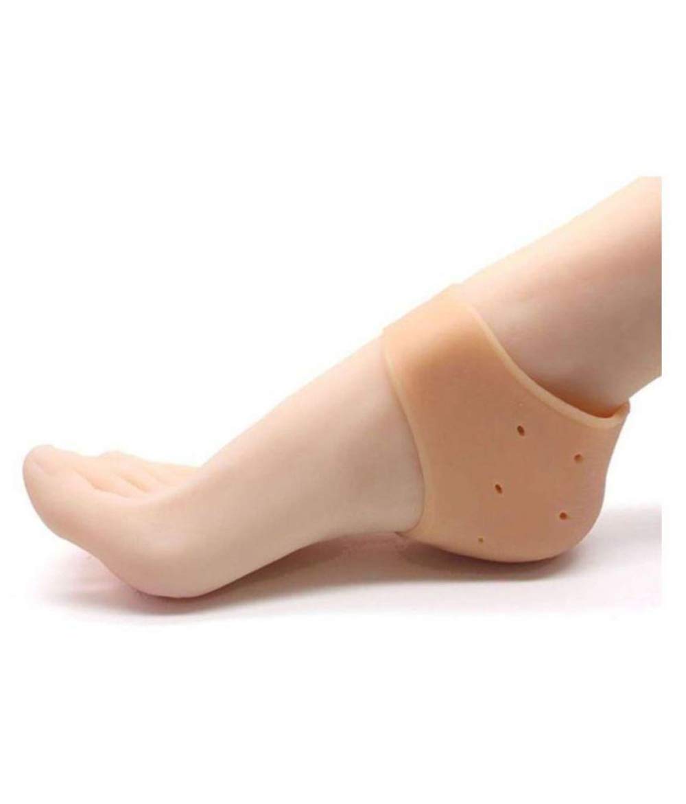 KS HEALTHCARE 2-Pair Silicone Gel Heel Pad Socks for Pain Relief anti heel Swelling Pain Relief Dry Hard Cracked Heels Repair Cream Foot Care Ankle Support Cushion 5 41Z1AvgHF5L. SL1171