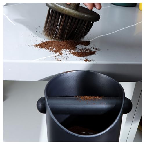 Abklopfbehälter für Siebträger, Kaffeesatz Abschlagbehälter, Kaffee Abklopfbehälter mit Abnehmbar Klopfhebel, Knock Box Kaffee Zubehör