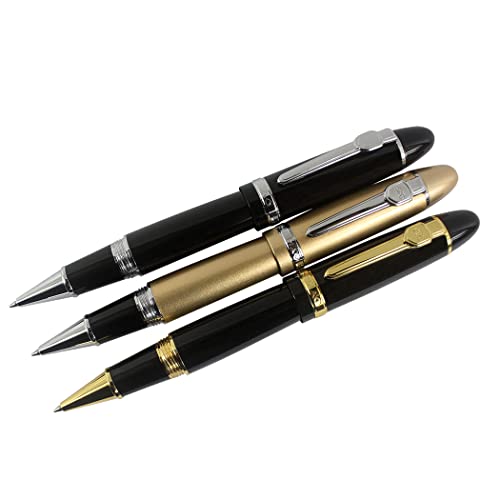 Zoohot XPST0496 Jinhao 159 Black Rollerball Pen Heavy Big Pen 3 Pieces In 3 Colors cover