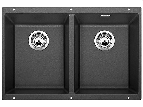 Preisvergleich Produktbild BLANCO BLANCOSUBLINE 350 / 350-U SILGRANIT® Unterbauspüle Anthrazit