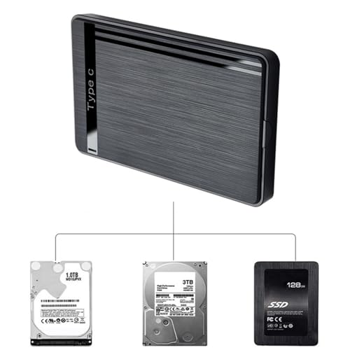 Case aluminio 2.5" para disco duro USB 3.1 fácil instalación miniatura 2
