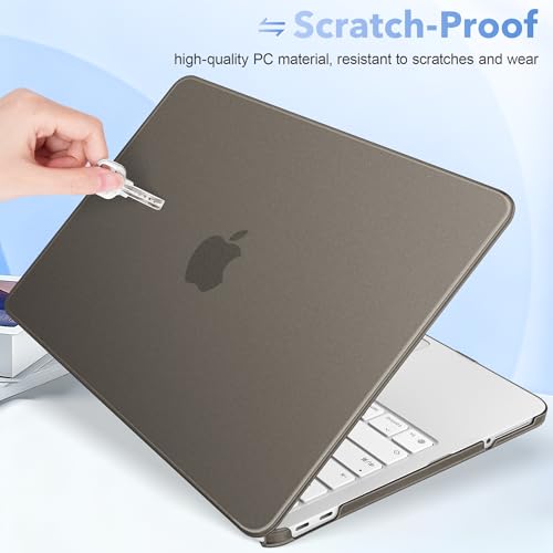 Image of May Chen Compatible with MacBook Neo 13 inch Model A3404 2026 Release, Slim & Lightweigh Frosted Finish Protective Case with Keyboard Cover&Screen Protector, Frosted Black