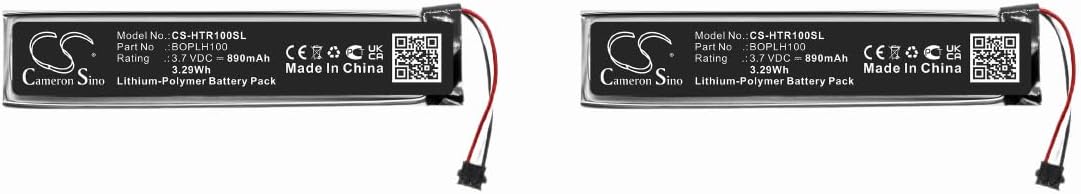 (2 Pack) XSP Battery for HTC Vive Controller, Vive PN 35H00244-00M, BOPLH100