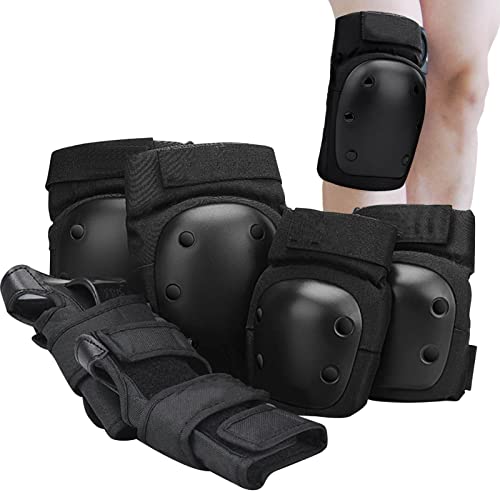 Lecerrot Rodilleras para Patinaje | Protectores de Palma para Patinaje sobre Ruedas - Almohadillas Protectoras con Correa Regulable para monopatín, Bicicleta, etc. para jóvenes y Adultos Cover