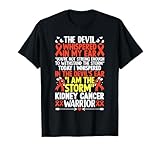 Kidney Cancer Warrior Devil Ear Storm Strong Gift