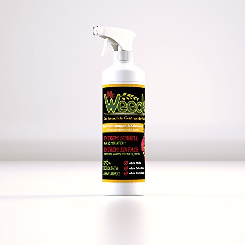 LIQUIDCLEANER Mr Weeds - Premium Bong Reiniger 500ml | Bong Reiniger | Shisha Reiniger | Schmocke Weg | Schmand Weg