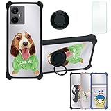 Aroepurt Coque pour Freeyond F9 Coque Compatible avec Freeyond F9 Coque tui [avec Tremp 9H Protection D'cran] Case Support de Bague PC + Silicone DYH-SSG
