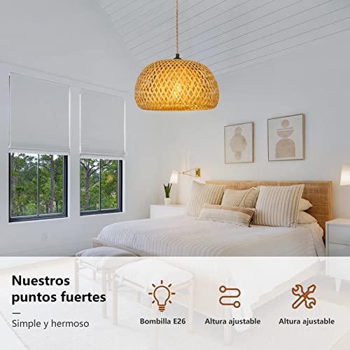 Review de Lámpara mimbre que puedes comprar esta semana. 2 Imagen adicional